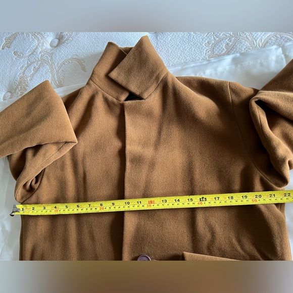 Y's Yohji Yamamoto 100% Laine Wool Long Trench Coat (Vtg) - Picture 4 of 17